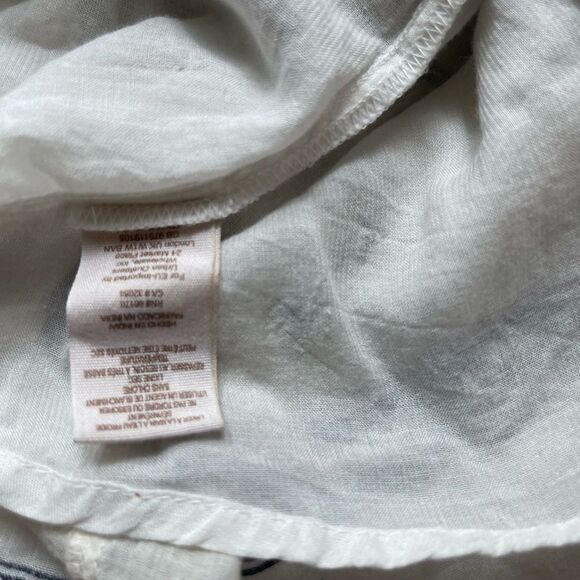 Free People Nomad tunic cotton with lace insert tassels accent size S P - Picture 11 of 11